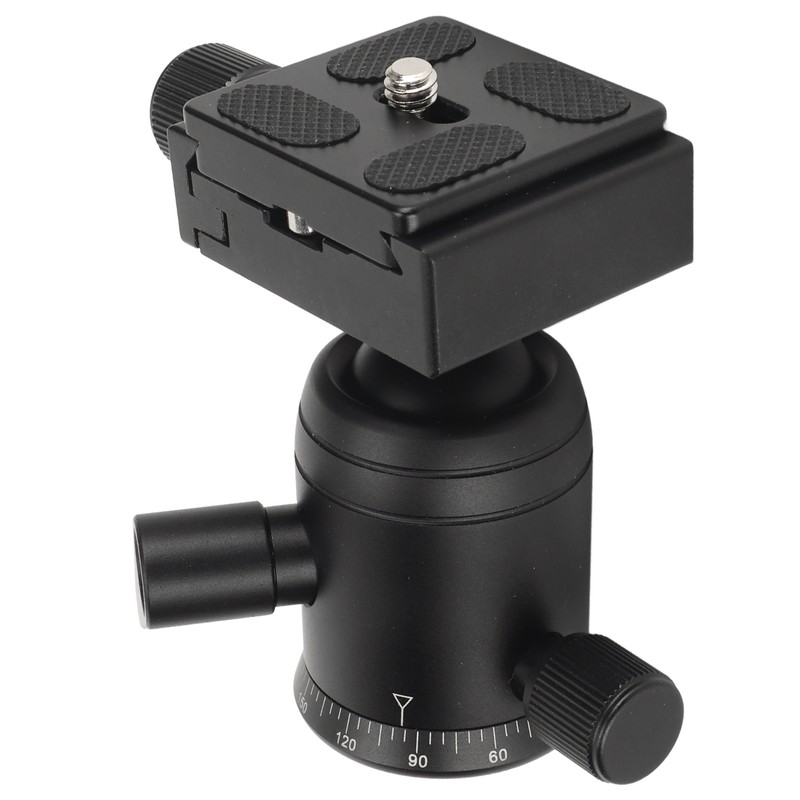 Panoramic Ball Head 360 Degree Rotating 3/8in Thread Metal Tripod