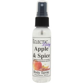 Eclectic Lady Apple and Spice Body Spray, Double Strength, 4 ounces, Body Mist for Women with Clean, Light & Gentle Fragrance, Cologne with Soft, Subtle Aroma For Daily Use