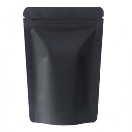 50Pcs Mylar Bags,Resealable Bags Stand Up,Aluminum Foil Ziplock Bags Black Food Bags Zip Seal,Smell Proof Bag,Mylar Bags 3.5 Heat Seal Packaging Baggies for Food Storage(Black, 15x22cm - 50pcs)