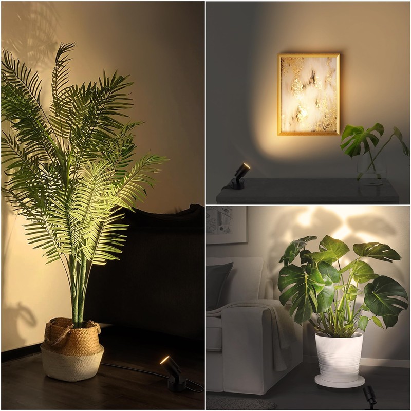 SUNVIE 2 Pack LED 120V SpotLights Indoor, 3W Up Lights