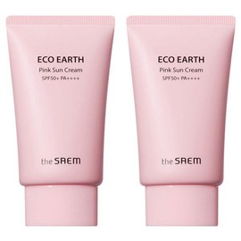 The Saem 더샘 에코 어스 핑크 선크림 SPF50+ PA++++ 50g x 2개 The Saem Eco Earth Pink Sun Cream SPF50+ PA++++ 50g x 2 [50g x 2 pieces]