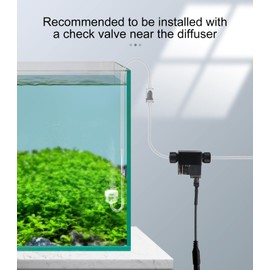 Clscea Inline CO2 Solenoid Valve Mini Low Temperature for Aquarium CO2 System