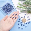 NBEADS 100 Pcs Enamel Evil Eye Beads, 8mm Flat Round