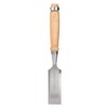 Wood Chisel Tool, 32 mm Cr-V Construction Wooden Handle Flat