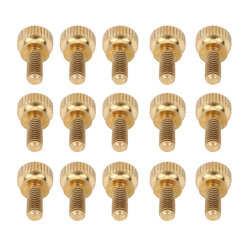 50Pcs Flat Knurled Thumb Screw Wring Round Head Pure Copper