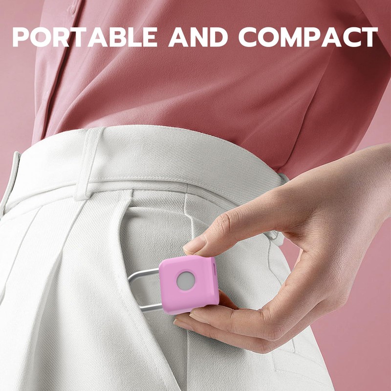 Fingerprint Padlock eLinkSmart Gym Locker Lock for Girls Women with