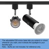 J Type Track Lighting Heads Adjustable Rotatable Compatible J Type