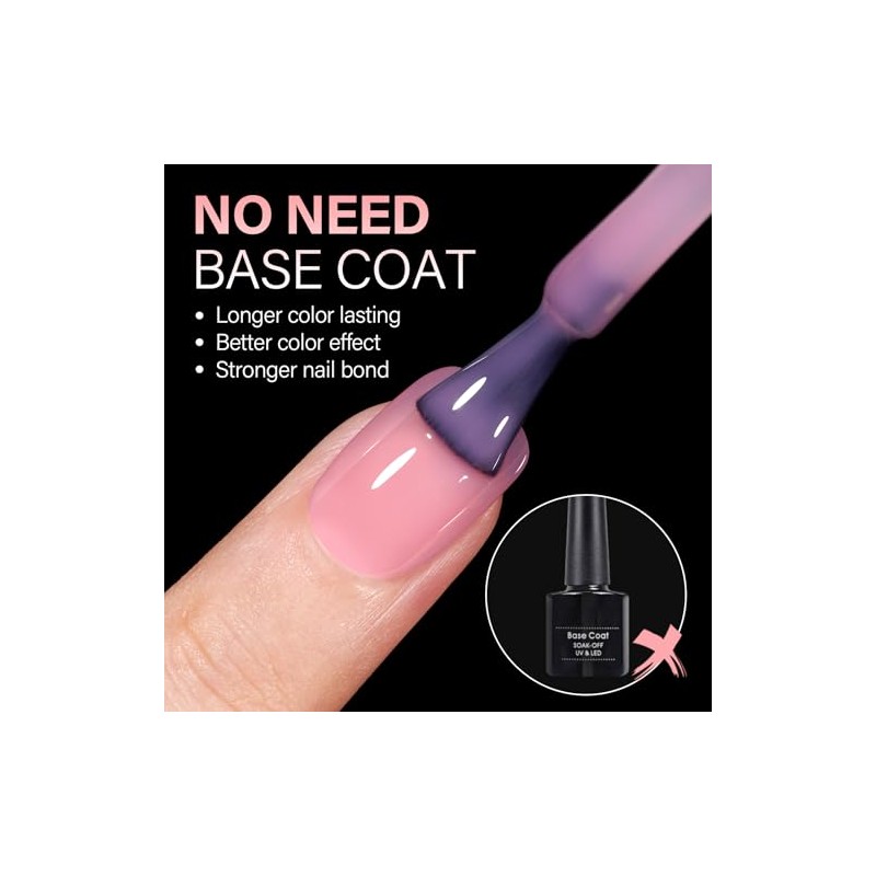 AILLSA Uñas Postizas Extra Cortas Cuadradas, Uñas de Gel, Uñas