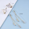 Atentuyi CZ Butterfly Earrings Gold Butterfly Ear Jackets Earrings Butterfly