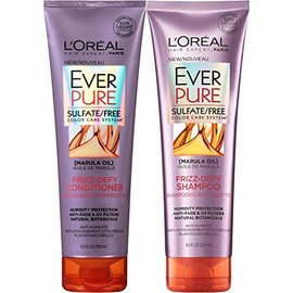 L'Oreal Paris EverPure Frizz-defy Bundle: Shampoo & Conditioner, 8.5 Ounce Each
