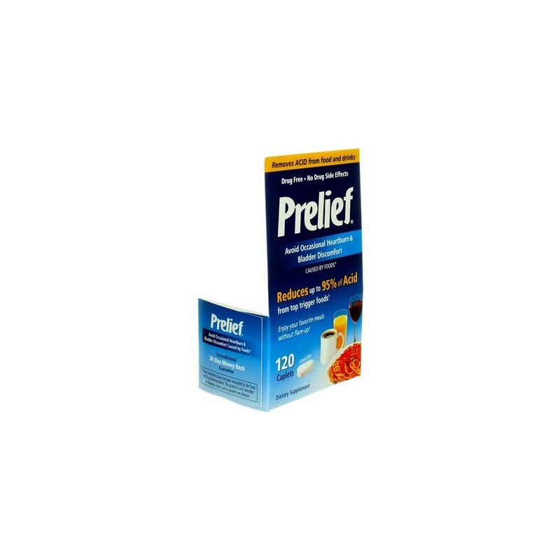 Prelief Dietary Supplement - 120 Caplets, Pack of 3