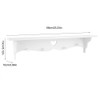 Fdit PVC Hollowed Love Shape Wall Shelf, Space-Saving Wall Shelf