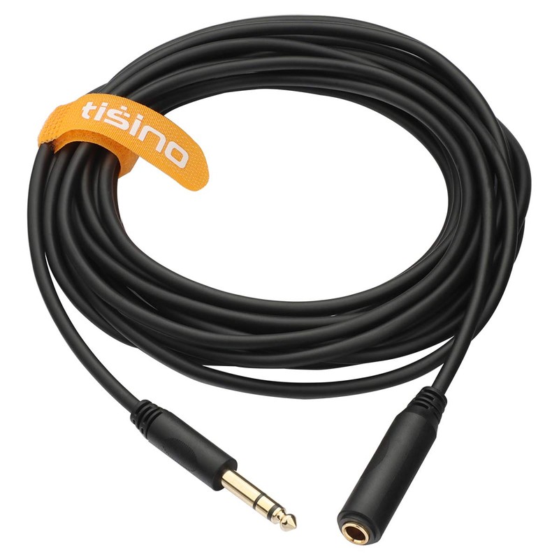 Tisino 1/4 Extension Cable 6 ft, Headphone Extension Cable Quarter