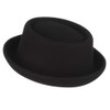 Licus Men's Roll up Pork Pie Pillbox Trilby Wool Hat