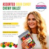 Assorted Fruit sour balls-Sour Hard Candy, Strawberry candy, cherry sours,