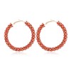 Shiny Large Hoop Earrings for Women Girls Boho Rhinestone Big