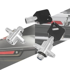 HCmotorku Motorcycle 2 Keys Saddlebag Lock Set Hard Saddle Bag Hardware Fit For Harley Touring Street Glide Electra Glide Road Glide Road King 2014-UP