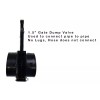 Bristol 1.5" Gate Valve Hub to Hub for rv gray