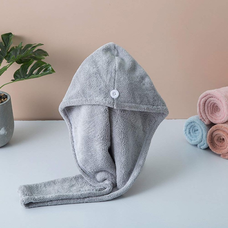 Microfiber Hair Drying Wrap Towel for Women Turban Fast Dry