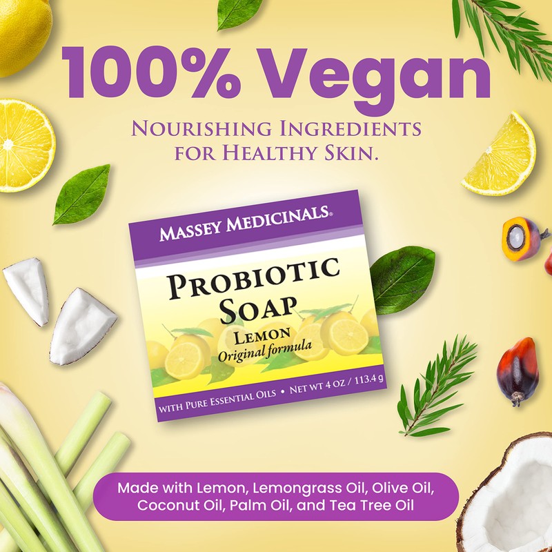 Candida Freedom Massey's CF 100% Natural Probiotic Soap Bar -