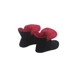 Raikou Slippers for Women, Men, for Indoors, Made of Micro Fleece with ABS and Non-Slip Sole, Super Fluffy Slipper Socks in Beautiful Contrasting Colours - Black - 34/37 EU