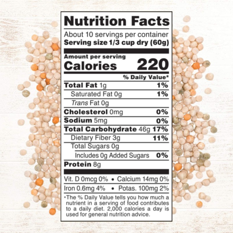 Roland Foods Tri-Color Israeli Couscous Pasta, 21.1 Ounce Jar, Pack