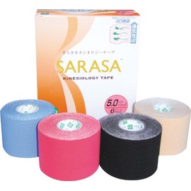 Pharos Kinesiology Tape, Red, 2.0 inches (5.0 cm) Width x 16.9 ft (5.0 m) 6 Rolls 6KLR500