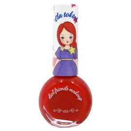 DL Friends Water-based Nail Ella Dahong 10ml, 1 Piece / 디엘프렌즈 수성네일 엘라 다홍 10ml, 1개