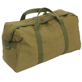 Cotton US Army Style Zipped Tool Bag (Khaki)