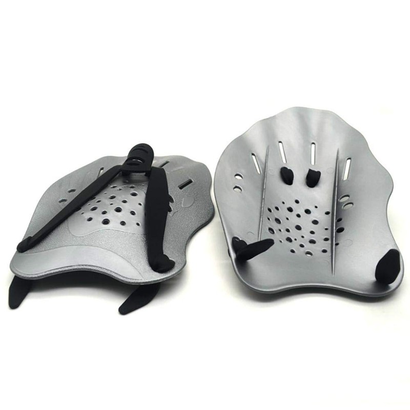 Gasher Contoured Swim Hand Paddles Swimming Training Paddles with Adjustable