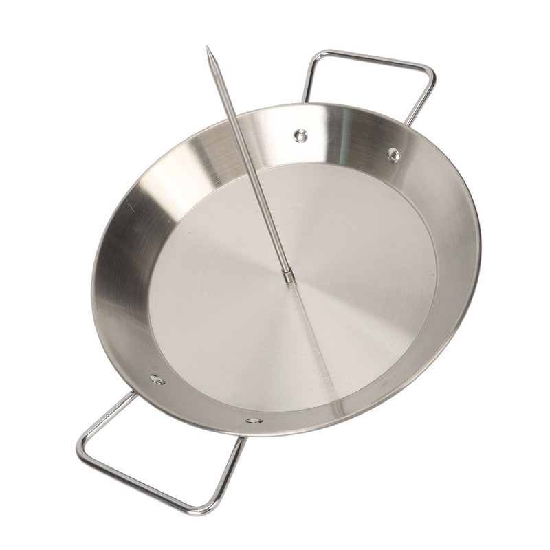 Vertical Skewer Screw Grill Pan Stainless Steel Removable Brazilian Vertical
