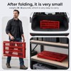 Scaffolding Platform, 880LBS Foldable Work Platform 6-Gear Height (33"-53")