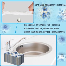 40-Pack Disposable Hand Towel Floral Napkins Disposable Decorative Decorative Paper Guest for Bathroom Wedding Birthday Party Baby Shower/A