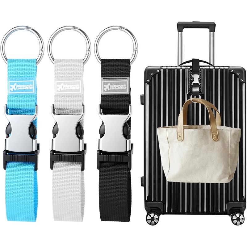 Correas de equipaje ajustables Ptwola 680467 – 3 piezas con