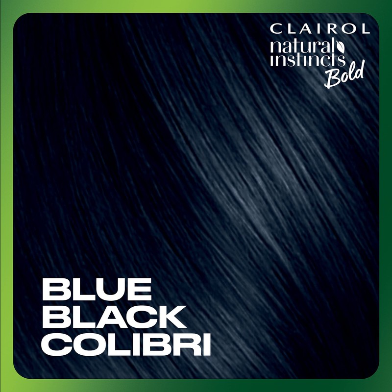 Clairol Natural Instincts Bold Permanent Hair Dye, BL28 Blue Black