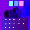 RGB Video Lights 2500K‑9000K Dimmable LED Camera Light Portable RechargeablePhotography