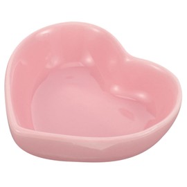 POPETPOP Hamster Food Bowl Cute Heart Shape Guinea Pig Food Bowl Ceramic Hamster Bowl for Small Animals
