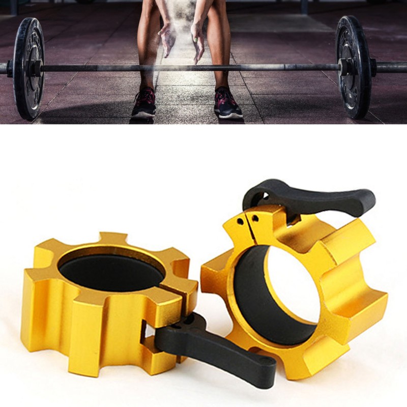 2PCS 50mm Barbell Collar Lock Aluminum Alloy Quick Release Locks