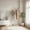 KaKaBB Gold Clothing Rack with Marble Base, Heavy-duty Garment Rack,