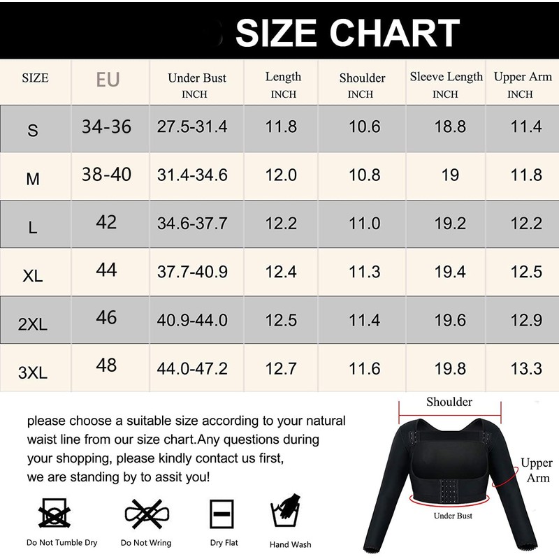 KUMAYES Women's Arm Shaper Upper Arms Slimmer Shaper Shapewear Post