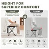 STRAODTIC Lightweight Extra Tall Folding Camping Stools for Adults, 2