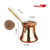 NAGODYA Turkish Coffee Copper Pot, Greek Arabic Coffee Maker, Antique
