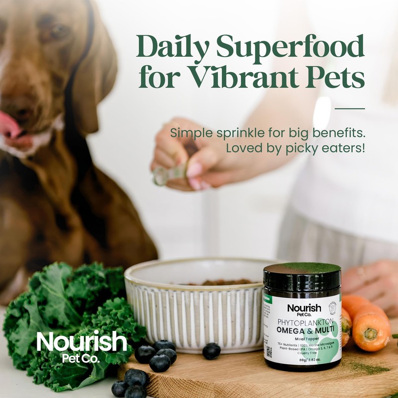 Nourish Pet Co. Phytoplankton Omega & Multi for Dogs &