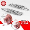 Uigos Shower Curtain Rings for Bathroom - Stainless Steel, Set