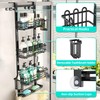 HapiRm 4 Tier Over the Door Shower Caddy, Hanging Shower