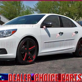 Torox 2013-2015 Chevy Malibu 16 MALIBU LIMITED GLOSS BLACK Door Handle COVERS+Mirrors