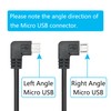 Maixbomr 11FT 90 Degree Micro USB Power Cable, Right Angle