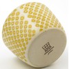 Hasami Ware Nishiyama 24376 Frost Kanoko Cup, Yellow