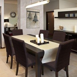 Fafua Stretch Dining Room Chair Covers Set of 6, Removable Washable Dining Chair Slipcovers for Dining Chairs, Dining Room, Hotel, Ceremony