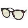 O2 Eyewear 7296-1 Premium Oversize Fashion Candy Tint Sunglasses (BROWN/CLEAR